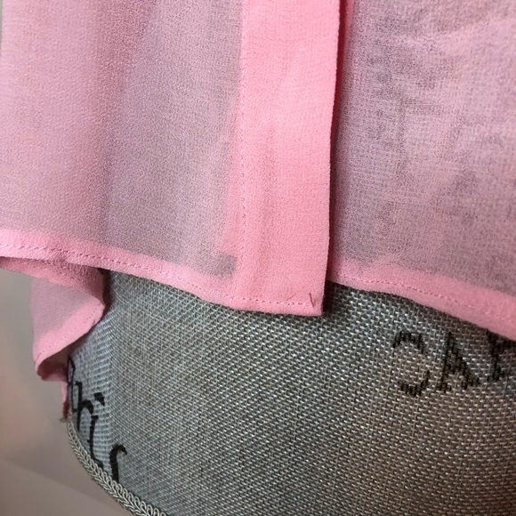 Chiffon Blouse | Sheer Pink - Picture 2 of 12